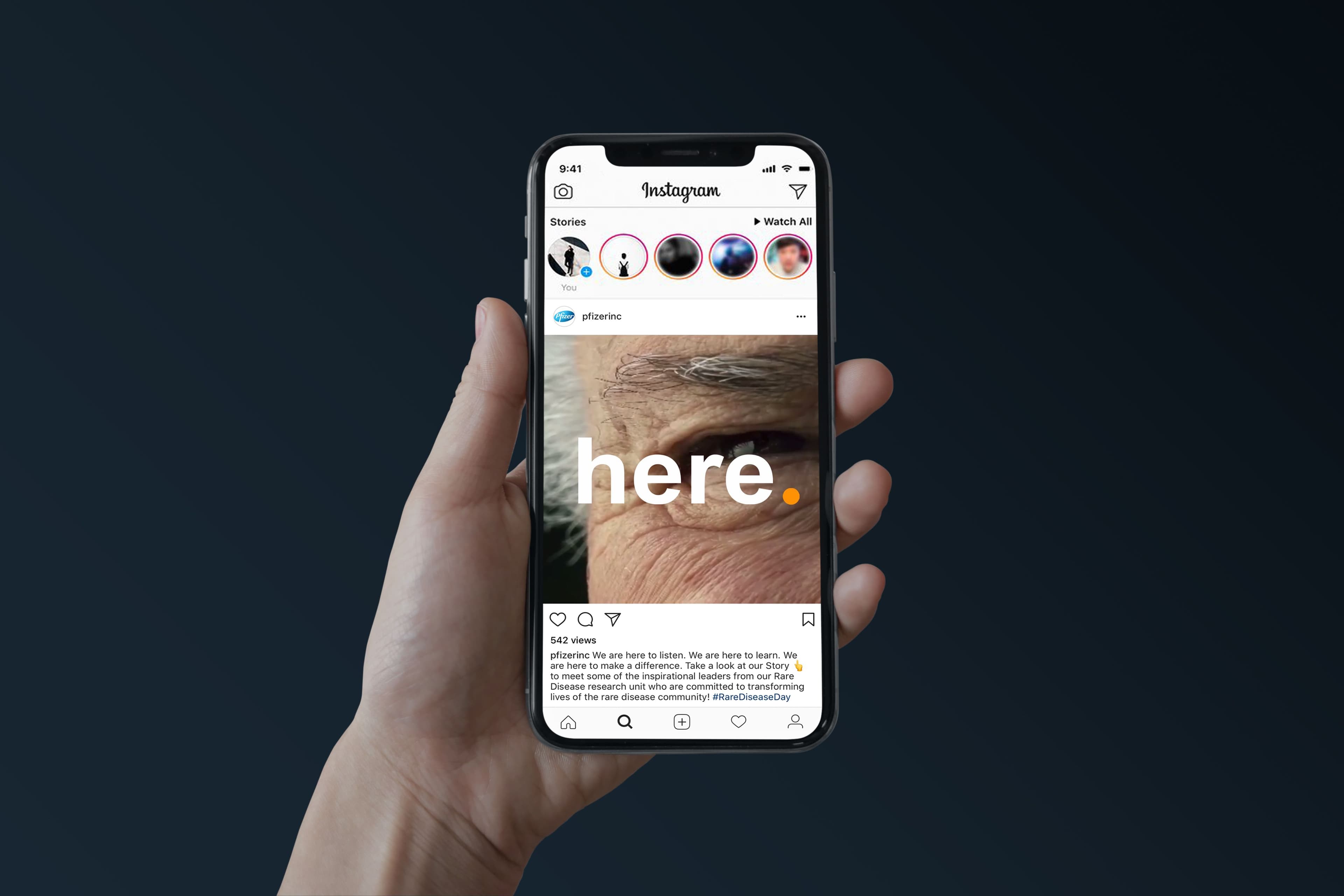 Pope Wainwright designed Pfizer social update